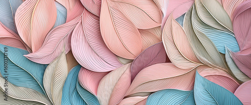 Pastel color Leaves Texture autumn Background