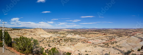 Beautiful dessert landscape Arizona dessert seen from the border of Utah