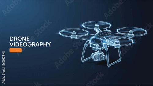 Drone Videography - High-tech Imaging: An illustration showcases the advanced drone, a testament to technological progress, perfect for aerial videography.