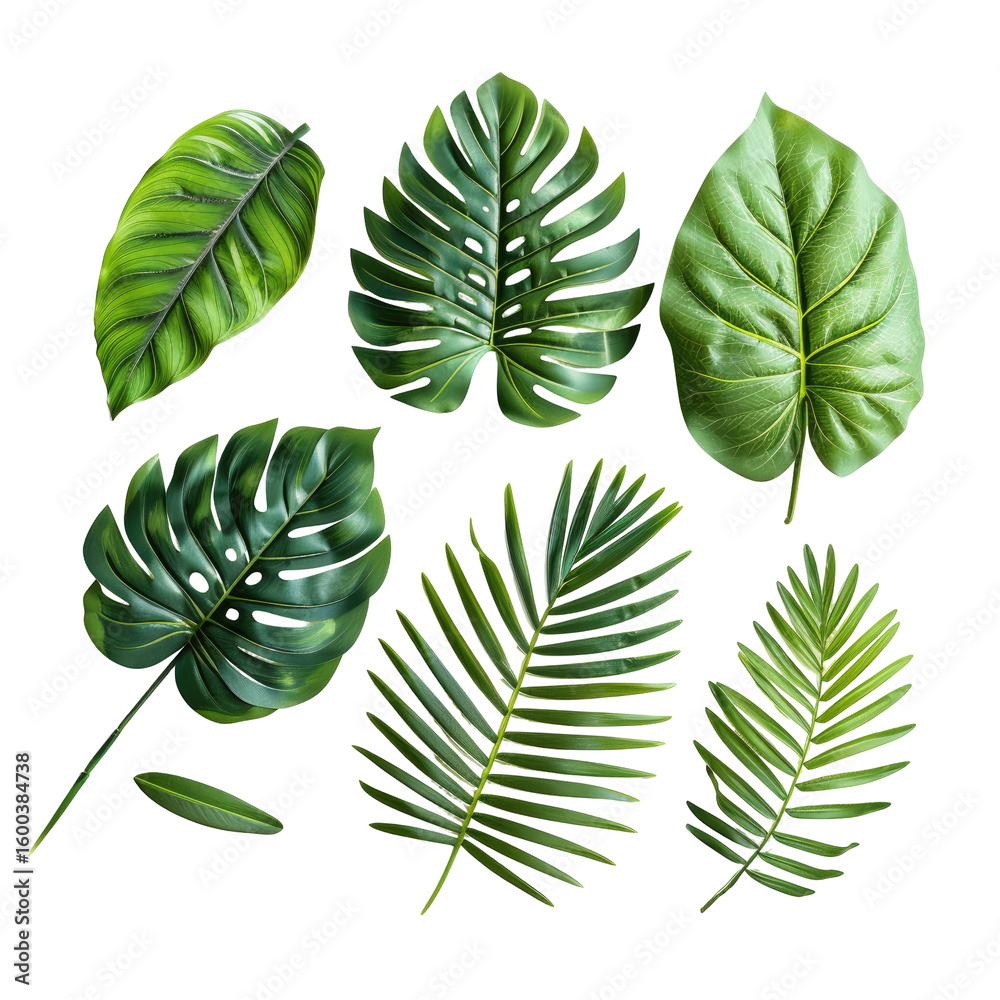 Fototapeta premium Tropical leaf collection