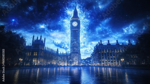 Magical London Night: Big Ben's Enchanting Glow