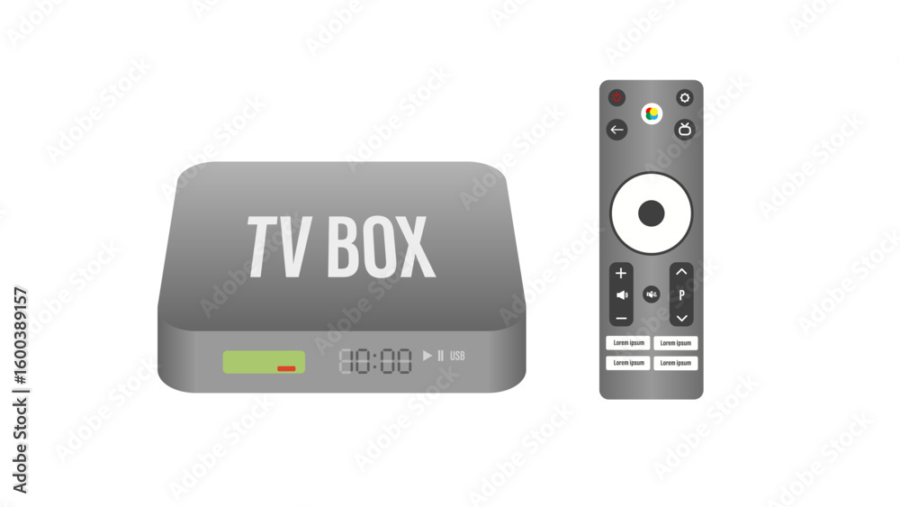 Fototapeta premium Smart tv box,set top box, IPTV set top box for integrated receiver decoder.