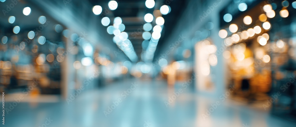 Obraz premium Abstract Blurred Shopping Mall Interior