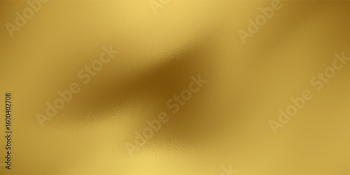 Gold foil leaf texture, glass effect background vector illustration.