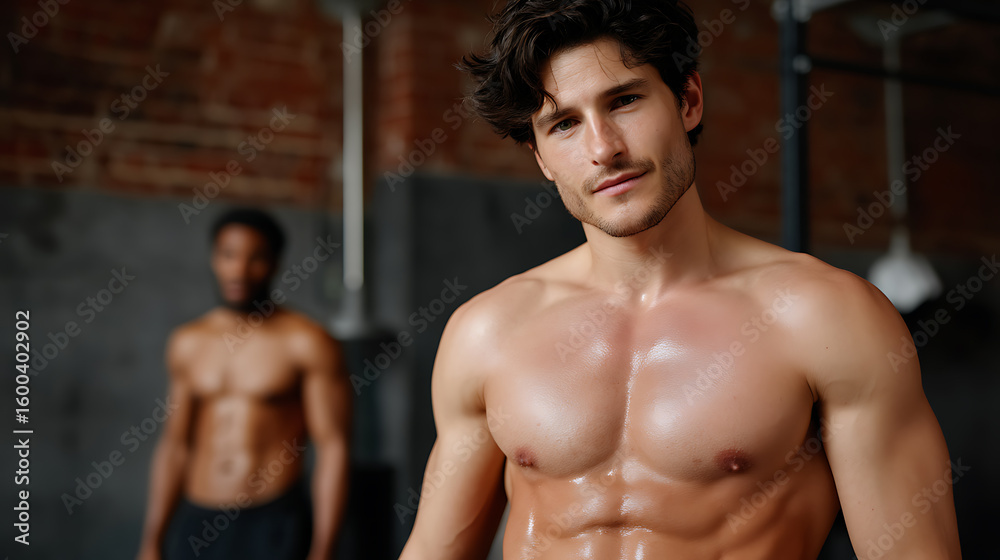 Fototapeta premium Fitness training session gym photography indoor close-up health and wellness