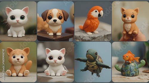 Plastic Pets – Cute Cartoon Animal Icons