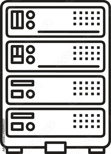 Server Rack Vector Icon