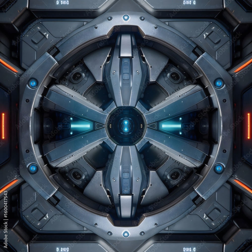 Obraz premium Sci-Fi Floor And Wall Panel Pack (68)