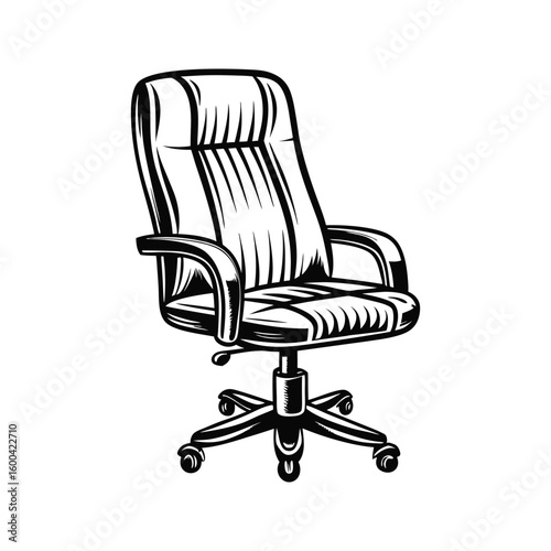Executive swivel chair with padded seat and backrest executive chair office chair