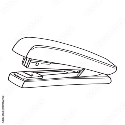 Staple Remover Line Art Drawing with Fine Detail