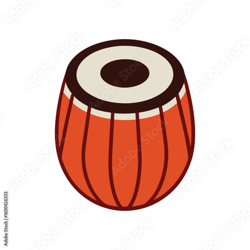 red drum isolated on white