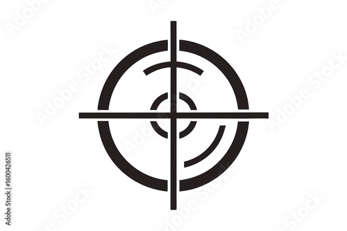 Precision focus with this bold target symbol, perfect for branding, marketing and design projects needing a strong, accurate message of achievement and goals