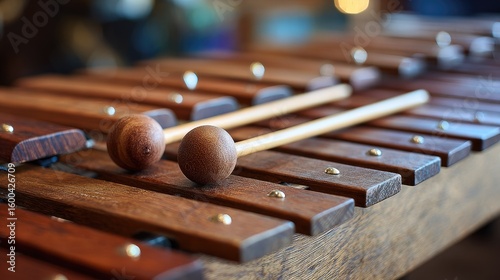 Wooden marimba percussion instruments