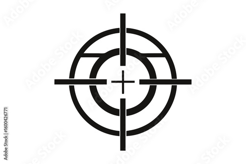 Precise aim with a modern target for focus and accuracy, perfect for marketing campaigns, presentations, and visual projects requiring impact and strategic direction, scalable origin