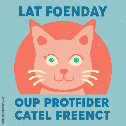 Support cat friendly laws with civic action themed feline art colour Art Vector illustration