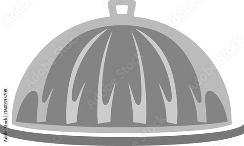 Dome Food Cover Cloche Color Vector Design