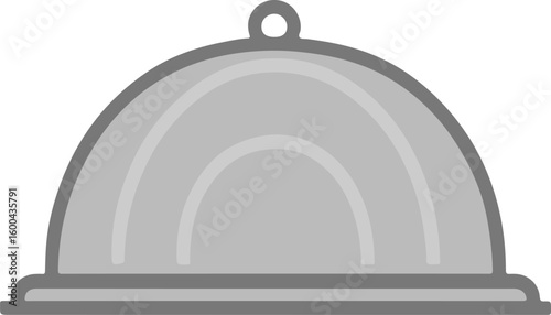 Dome Food Cover Cloche Color Vector Design