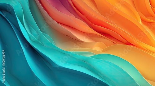 Abstract Colorful Wave Background Texture