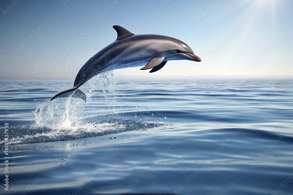 Fototapeta premium dolphin is jumping in the sea