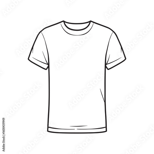 White T Shirt line art trendy casual everyday wear