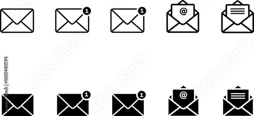 email icon set 
