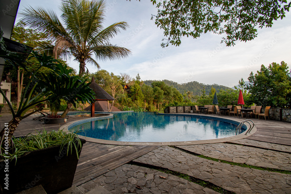 Obraz premium Swimming pool with beautiful views