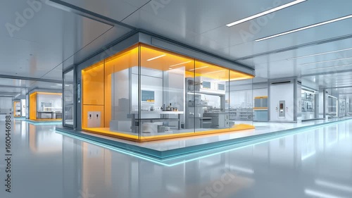 Futuristic Tech Lab R&D Center