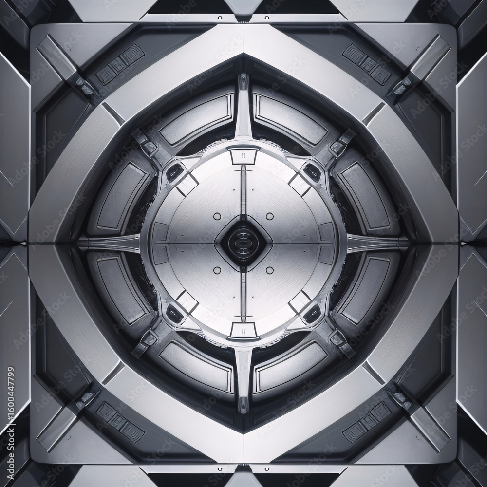 Naklejka premium Sci-Fi Floor And Wall Panel Pack (4)