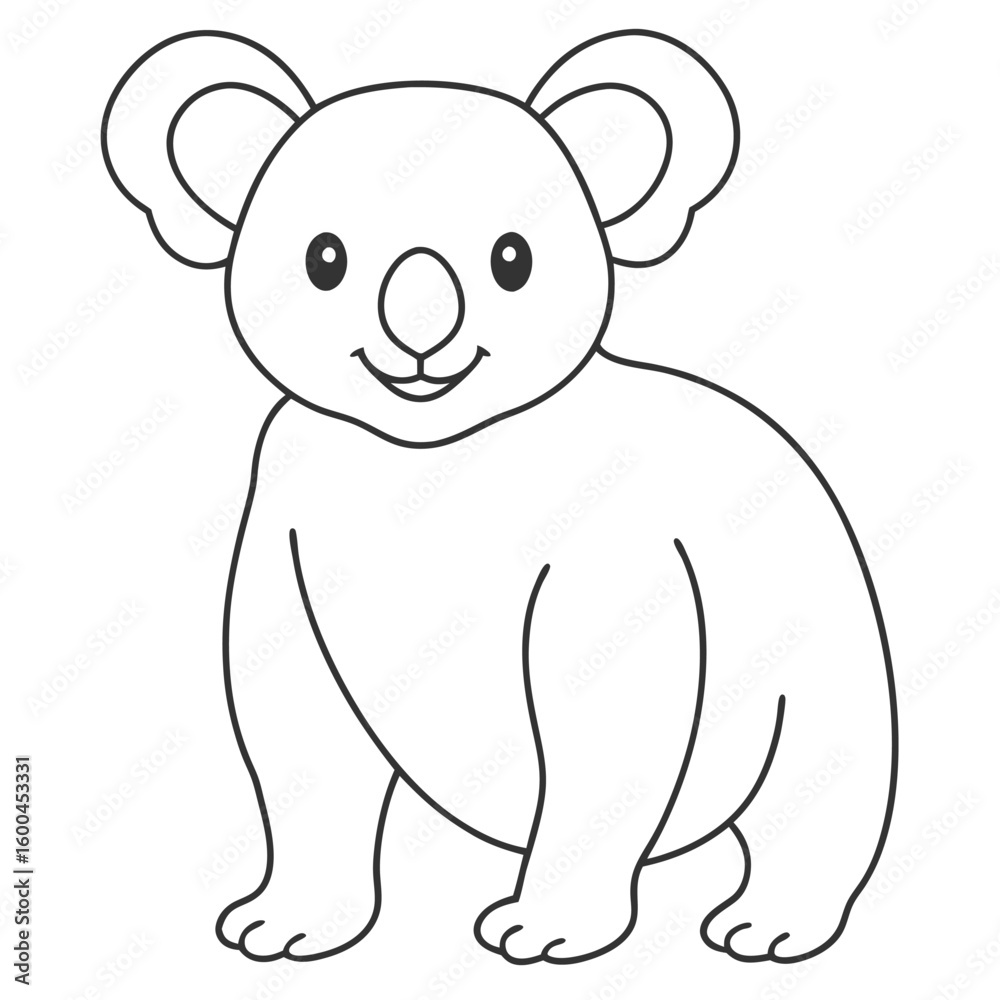 Obraz premium cute cola outline vector file 