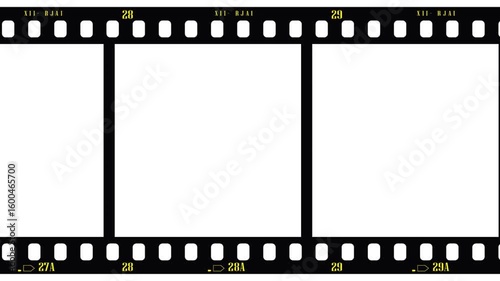  Grunge Film Strips Video, Traditional Filmstrip Motion Video,  Film Strip Photo Effect Motion