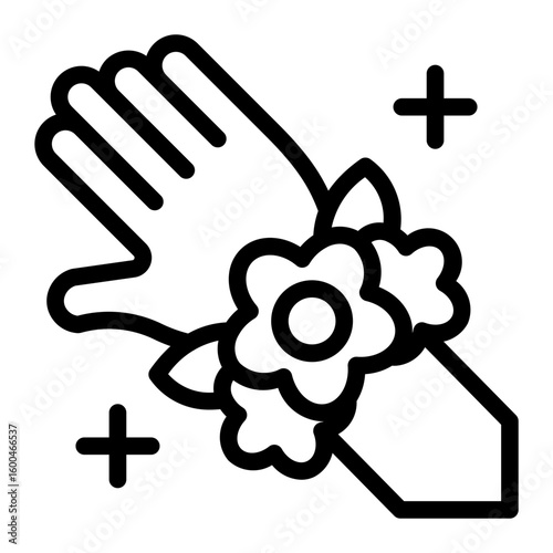 This Corsage icon is suitable for prom, school party, etc.