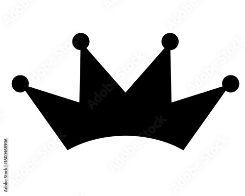 Royal crown kind and queen silhouette element