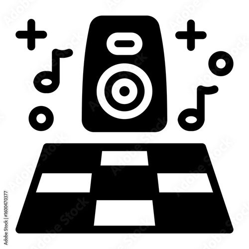 This Dance Floor icon is suitable for prom, school party, etc.