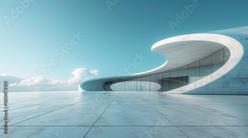 Background of Modern Urban Architecture Square