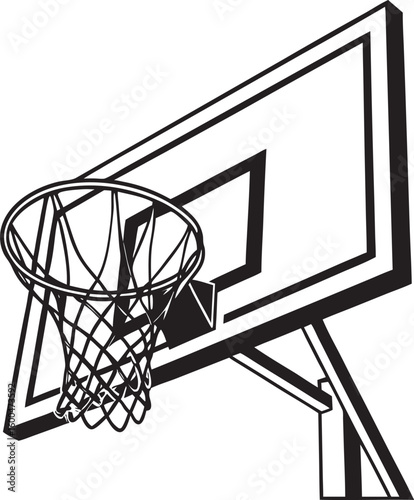 basketball hoop and net