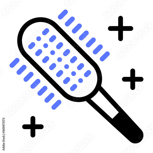 This Hairbrush icon is suitable for prom, school party, etc.