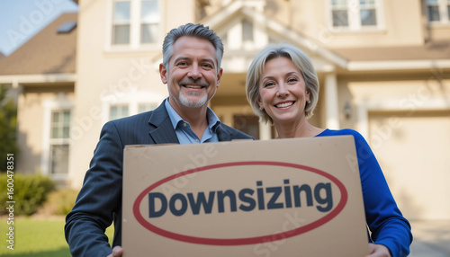 Real estate downsizing for seniors, elderly selling homes to save for retirement, investment, and financial security