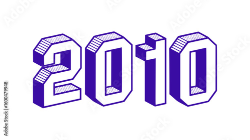 2010 Isometric Year Design.