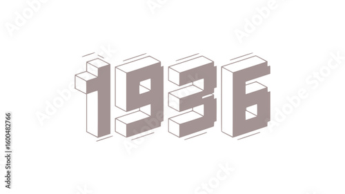 1936 Isometric Year Design.