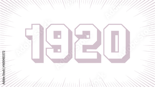 1920s Retro Number Design.