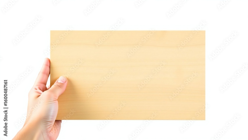 Obraz premium hand holding a blank card