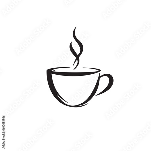 Simple coffee cup design for cozy moments and branding ideas