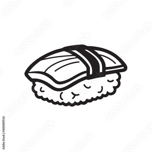Creative sushi design for culinary arts and gourmet menus
