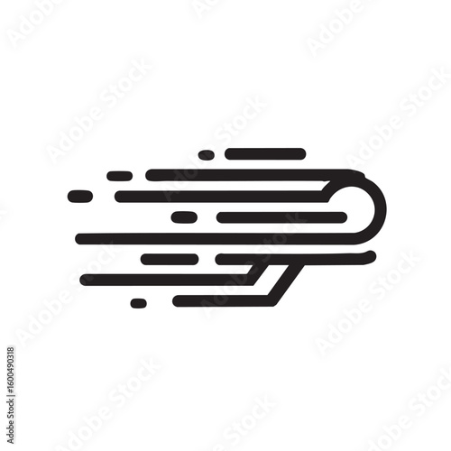 Speed concept design showcasing dynamic movement and energy flow