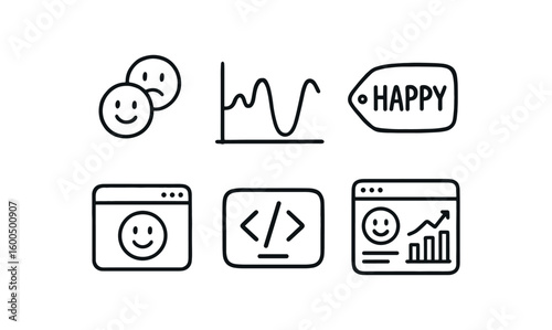 hand drawn cute out doodle style isolated epression semantic layer epression waveform chart epression mood tag epression scripting engine epression encoding schema epression analytics