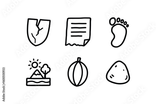 hand drawn cute out doodle style isolated fragment memory snippet fragment glass splinter fragment log entry fragment trace marker fragment scene piece fragment seed module