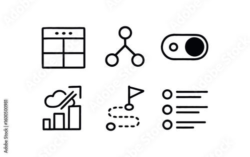 hand drawn cute out doodle style isolated possibility window module possibility branch pictor possibility enable toggle possibility forecast model possibility path planner possibility