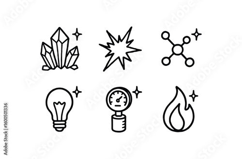 hand drawn cute out doodle style isolated spark crystal fractal spark static discharge spark microplasma node spark flash bulb spark ionization gauge spark flame kernel
