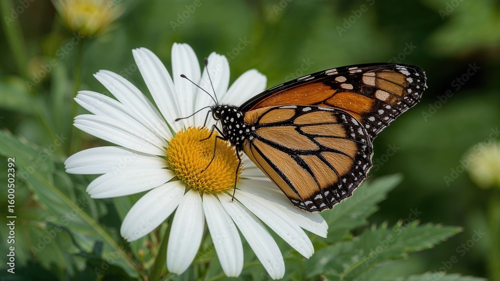 Fototapeta premium The Monarch Butterfly Known as Danaus plexippus