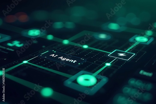 Understanding ai agent technology artificial intelligence network and machine learning concepts design 